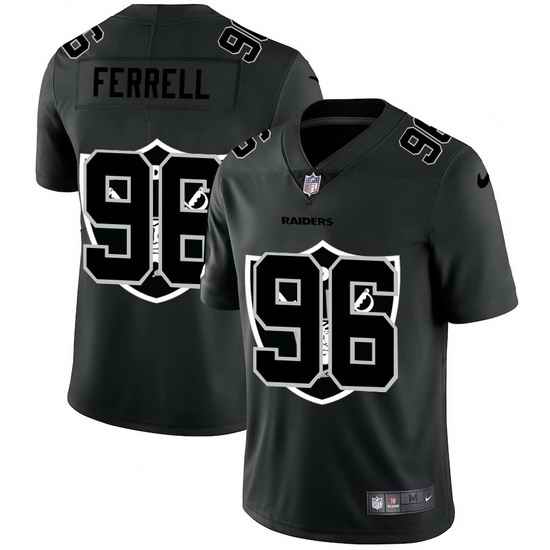 Las Vegas Raiders 96 Clelin Ferrell Men Nike Team Logo Dual Overlap Limited NFL Jersey Black